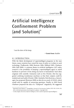 Artificial Intelligence Confinement Problem (and Solution)