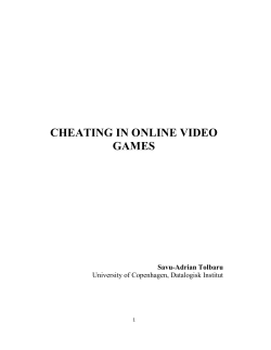 cheating in online video games