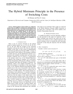 The Hybrid Minimum Principle in the Presence of Switching Costs