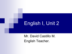 English I, 2nd Session