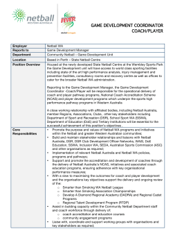 game development coordinator coach/player