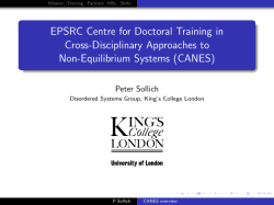 EPSRC Centre for Doctoral Training in Cross