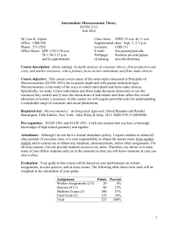 Intermediate Microeconomic Theory