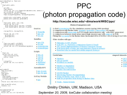 PPC (photon propagation code) - UW