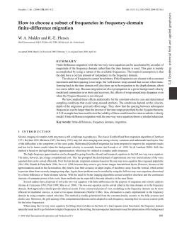 How to choose a subset of frequencies in frequency