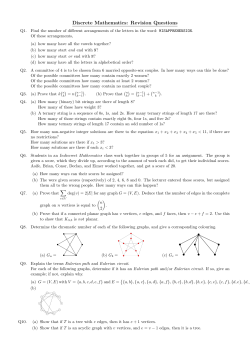 Revision Questions for Discrete Mathematics