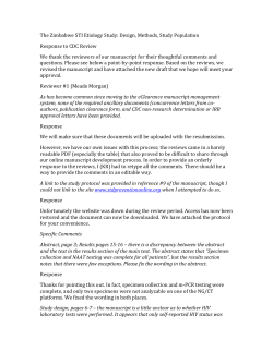 The Zimbabwe STI Etiology Study: Design, Methods, Study