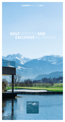 golf lifestyle and exclusive relaxation