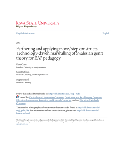 Furthering and applying move/step constructs: Technology