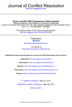 Journal of Conflict Resolution