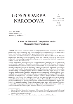 article - Gospodarka Narodowa