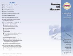 Boundary Line Adjustment