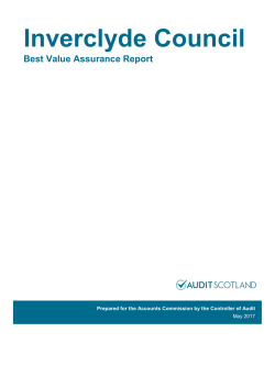 Inverclyde Council best value assurance report May 2017