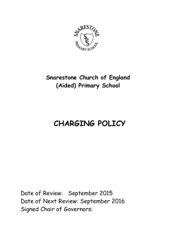 Administrative Memorandum No. 89 Charging for School Activities