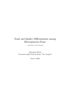 Trade and Quality Differentiation among Heterogeneous Firms