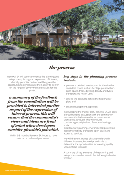 Community consultation background document