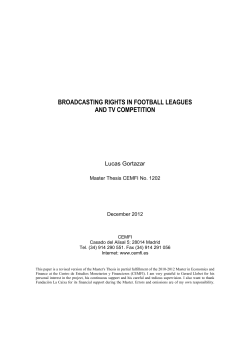 broadcasting rights in football leagues and tv competition