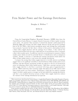 Firm Market Power and the Earnings Distribution