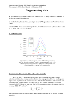 Determination of the amount of the redox active molecules