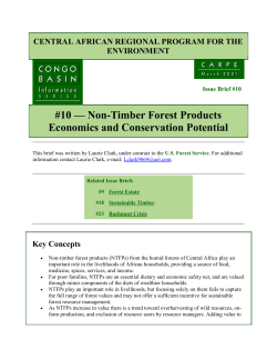 10 &mdash; Non-Timber Forest Products Economics and