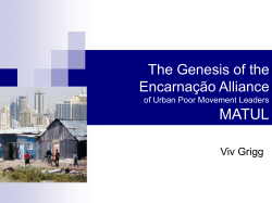 Encarna&ccedil;&atilde;o Alliance Training Commission