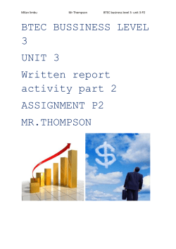BTEC BUSSINESS LEVEL 3 p2 part 2