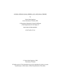 ayook: gitksan legal order, law, and legal theory