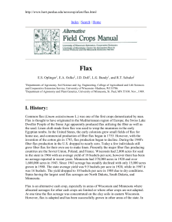 Flax - NDSU Agriculture