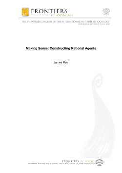 Making Sense: Constructing Rational Agents