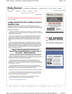 Judge awards firm $1.2 million in fees in taxation case