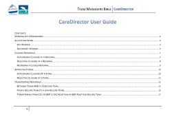 Team Managers - Procedures Online
