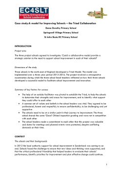 Strategic thinking - Handout 3 - Additional information