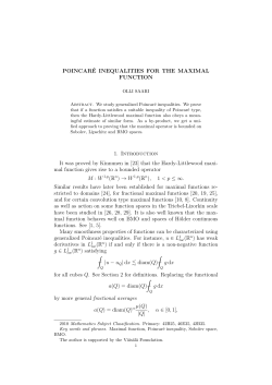 Poincar&eacute; inequalities for the maximal function