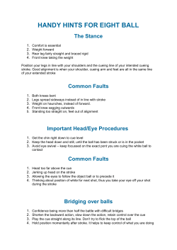 handy hints for eight ball