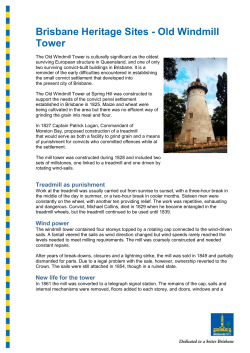 Old Windmill Tower - Brisbane City Council