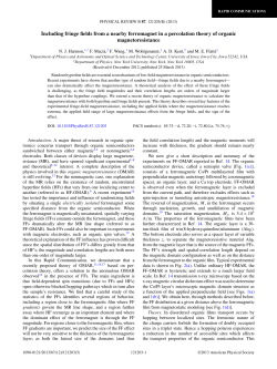 Including fringe fields from a nearby ferromagnet in a percolation