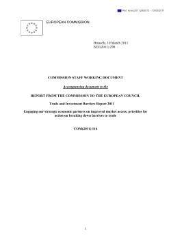 Market Access Strategy - European Commission