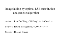 Image hiding by optimal LSB substitution and genetic algorithm