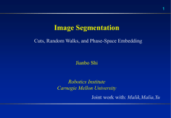 Segmentation and Tracking Techniques An Overview