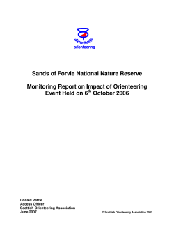 Sands of Forvie National Nature Reserve Monitoring Report on