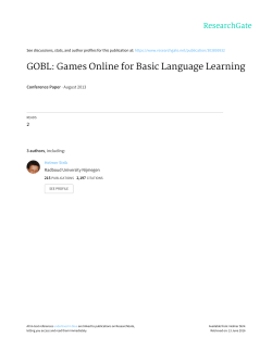 GOBL: Games Online for Basic Language Learning