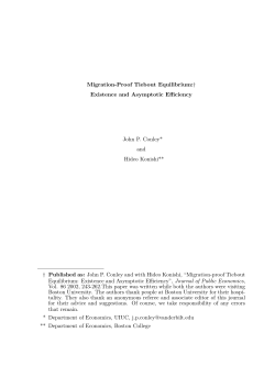 Migration-Proof Tiebout Equilibrium:&dagger; Existence