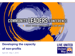 Capacity building slides CLC 2015 LCVS
