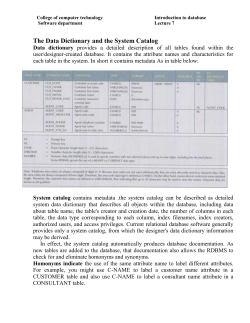 Identify the primary key