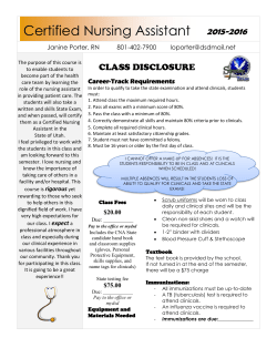 Mrs. Porters Disclosure 2015 2016