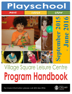 playschool at village square leisure center