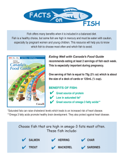 Choose fish that are high in omega-3 fats most often. These fish