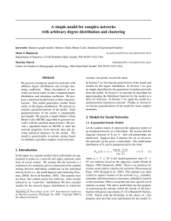 A simple model for complex networks with arbitrary degree