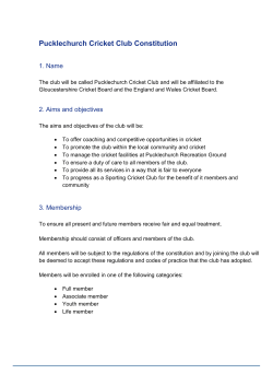 template 10: constitution - Pucklechurch Cricket Club