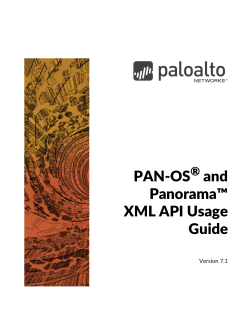 PAN-OS 7.1 XML API Usage Guide